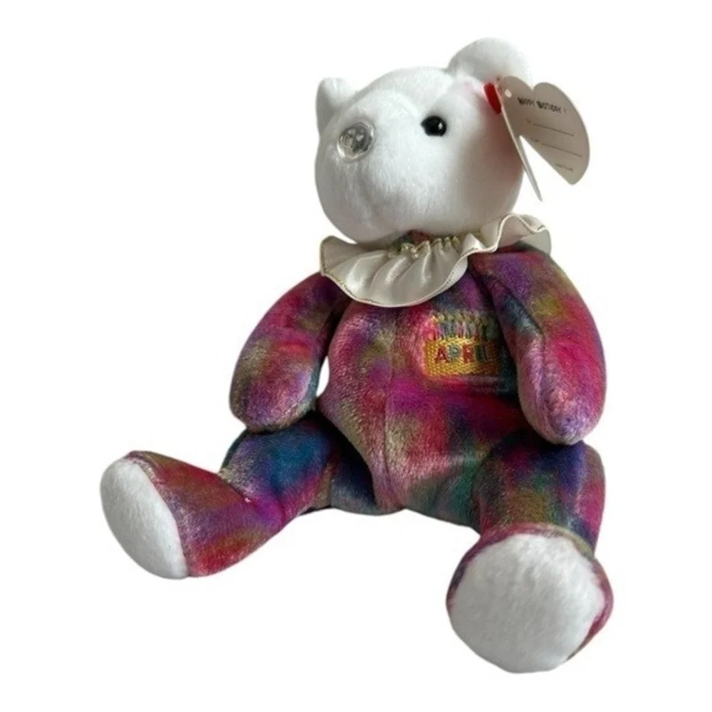 TY Beanie Baby 2001 April Birthday Bear 9